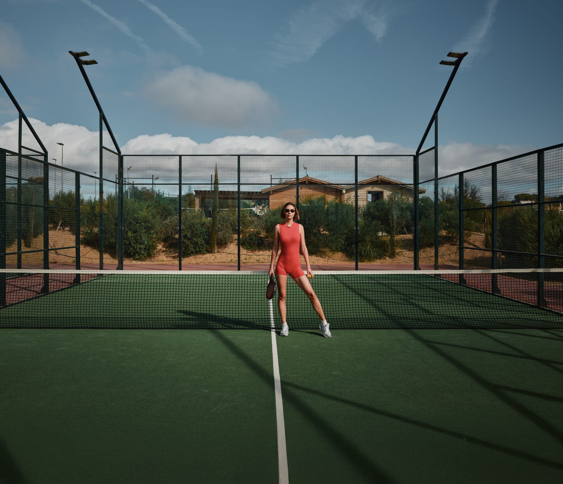 Campo de padel do resort